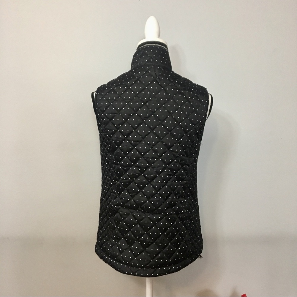 Basic Editions Lightweight Polka Dot Quilted Vest - image 6